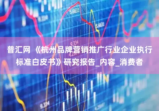 普汇网 《杭州品牌营销推广行业企业执行标准白皮书》研究报告_内容_消费者